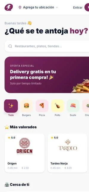 Quick Delivery app